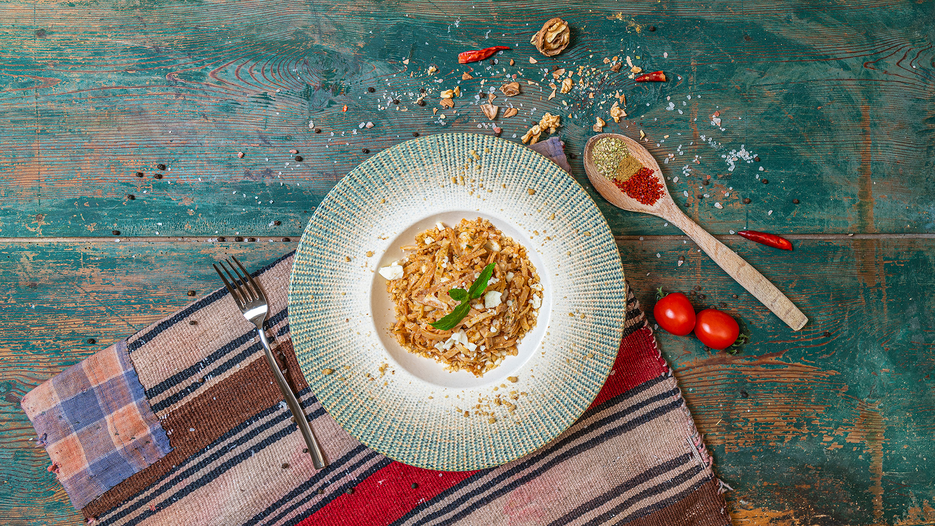 Cevizli Tulum Peynirli Erişte